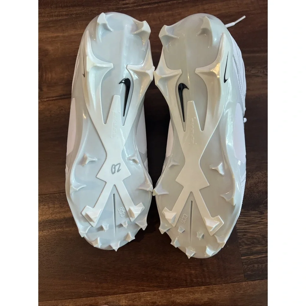 New Nike Mens Alpha Menace Pro 3 Football Cleats Size 10.5 White